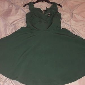 Forest green dress